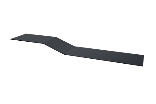 Планка крепежная фальц Grand Line 0,45 Drap TR lite RAL 7024 мокрый асфальт (3м)