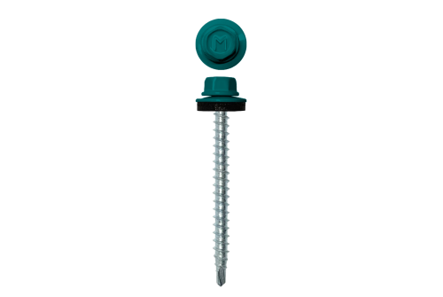 Саморез кровельный Daxmer 4,8х50 RAL 5021 (150) сверло №1