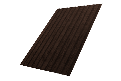 Профнастил С8B v01 Grand Line 0,45 Print Premium Antique Wood TwinColor