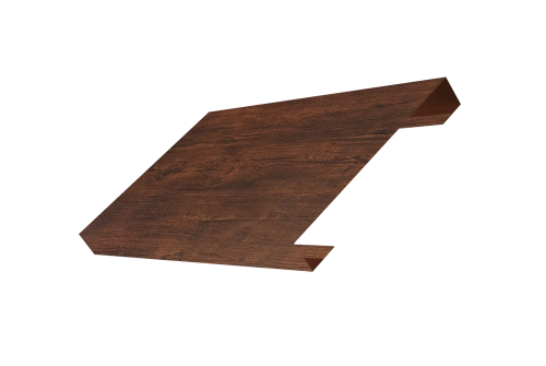 Ламель лицевая 150 забора жалюзи Texas Grand Line 0,45 Print Premium Cherry Wood Dark FTC