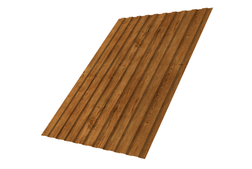 Профнастил С8B v01 Grand Line 0,45 Print Elite Golden Wood TwinColor