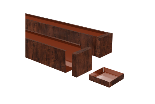 Заглушка 50х50 Cherry Wood AL 0,4