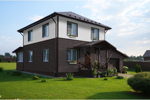 Фасадная панель Grand Line Сланец Design Plus орех