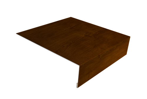 Планка лобовая/околооконная простая 190х50 Grand Line 0,45 Print Premium Golden Wood Intense FTC (3м)
