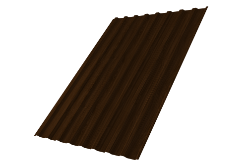 Профнастил С20B Grand Line 0,45 Print Elite Choco Wood TwinColor
