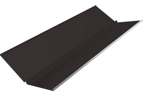 Планка ендовы нижней с компенсатором Grand Line 0,5 PurPro Matt 275 RR 32 темно-коричневый (2м)