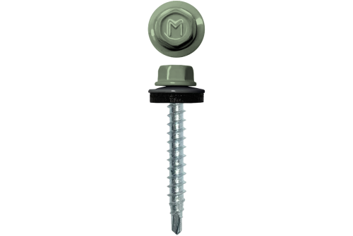 Саморез кровельный Daxmer 4,8х29 (250шт) сверло №1 RAL 6019
