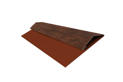 Планка стартово-финишная Экобрус Grand Line 0,4 Print Premium Cherry Wood Dark FTC (3м)