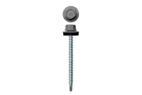 Саморез кровельный Daxmer 4,8х50 RAL 7004 (150) сверло №1
