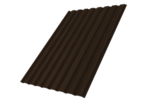 Профнастил С20A Grand Line 0,45 Print Elite Coffee Wood TwinColor