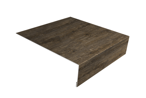 Планка лобовая/околооконная простая 190х50 Grand Line 0,45 Print Elite Nordic Wood TwinColor (3м)