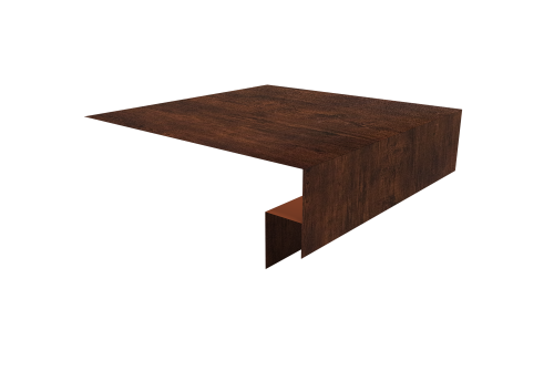 Планка околооконная сложная Блок-Хаус new 200х50х27 Grand Line 0,45 Print Premium Cherry Wood Dark FTC (3м)