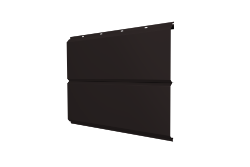 Софит металлический ЭкоБрус new Grand Line без перфорации 0,5 Satin Matt TX с пленкой RAL 9005 черный