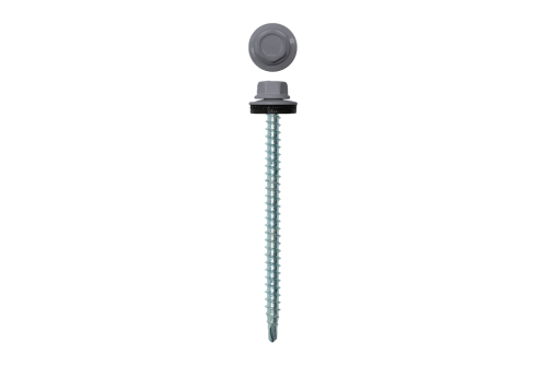 Саморез кровельный 4,8х70 (100шт) сверло №1 RAL 7004
