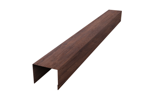 Крышка для забора жалюзи Palermo Grand Line 0,45 Print Premium Cherry Wood Dark FTC (3м)