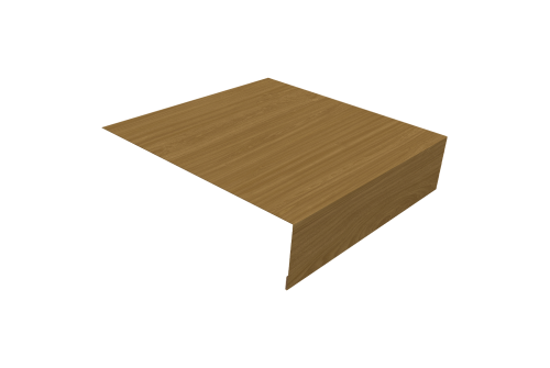 Планка околооконная простая 200х75 Grand Line 0,45 Print Elite Honey Wood TwinColor (2м)