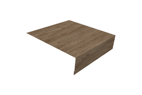Планка околооконная простая 200х75 Grand Line 0,45 Print Elite White Wood TwinColor (3м)