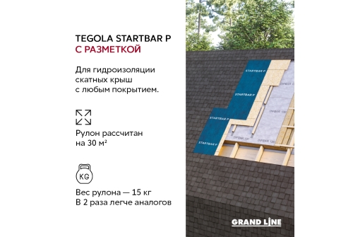 Ковер подкладочный Tegola Startbar P (1х30м)