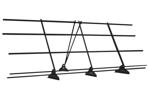 Ограждение кровельное со снегозадержателем на фальц Grand Line 1,2х3м RAL 9005