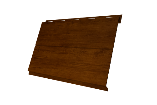 Софит металлический Вертикаль 0,2 line Grand Line 0,45 Print-double Premium с пленкой Golden Wood Intense F