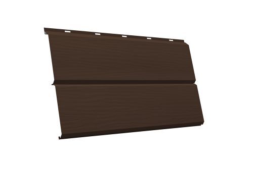 ЭкоБрус 3D 0,345 Grand Line 0,45 PE lite с пленкой RAL 8017 шоколад