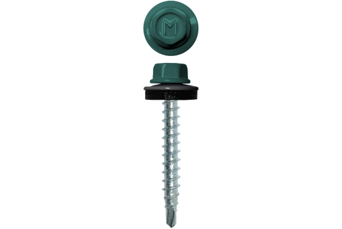 Саморез кровельный Daxmer 4,8х29 (250шт) сверло №1 RAL 6033