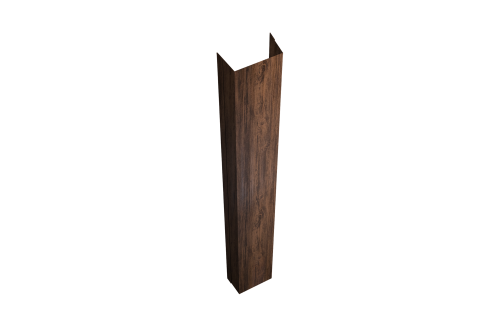 Крепежная планка нижняя для забора жалюзи Texas Grand Line 0,45 Print-Double Premium Antique Wood (3м)