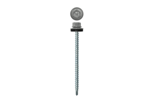 Саморез кровельный Daxmer 4,8х80 (100шт) сверло №1 RAL 7035
