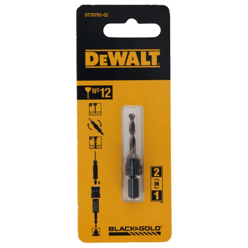 Сверло с зенкером DeWALT Flip&Drive № 12 для шурупов 6 мм DT70793-XJ