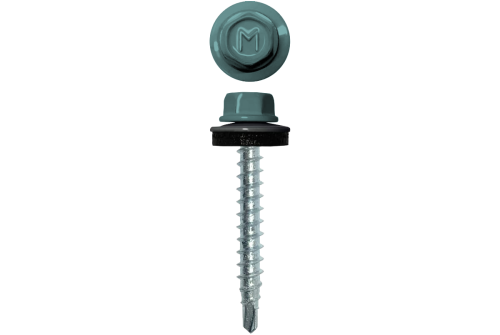 Саморез кровельный Daxmer 4,8х29 (250шт) сверло №1 RAL 6034