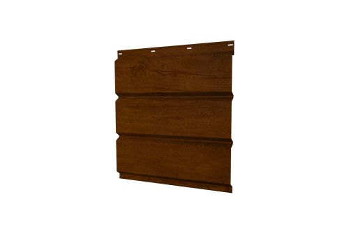 Софит металлический Классик Grand Line без перфорации 0,45 Print Premium с пленкой Golden Wood Intense FTC