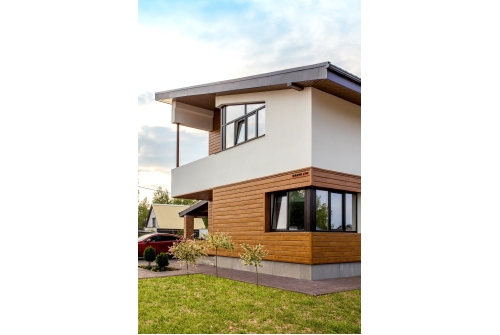 ЭкоБрус new 3D Grand Line 0,45 Print Elite с пленкой Golden Wood TwinColor