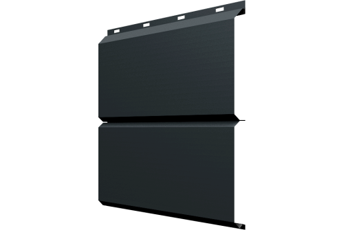 Софит металлический ЭкоБрус 0,345 Grand Line без перфорации 0,5 Satin Matt TX RAL 7016 антрацитово-серый
