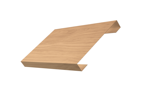 Ламель лицевая 150 забора жалюзи Texas Grand Line 0,45 Print Elite Honey Wood TwinColor