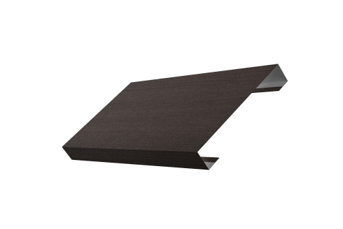 Ламель лицевая 125 забора жалюзи Texas Grand Line 0,45 Print Elite Coffee Wood TwinColor