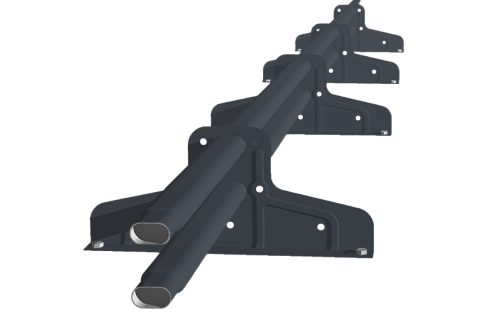 Снегозадержатель Стандарт Т4 d 40х20 RAL 7024 (3м)