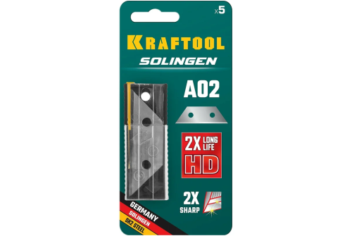 Лезвия трапециевидные Kraftool Solingen-А02 5шт (09627-S5_z02)