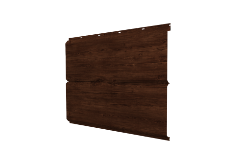Софит металлический ЭкоБрус new Grand Line без перфорации 0,45 Print Elite с пленкой Cherry Wood TwinColor