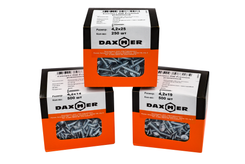 Саморез ПШ Daxmer Premium 4,2х75 (100шт) шлиц PH2, цинк