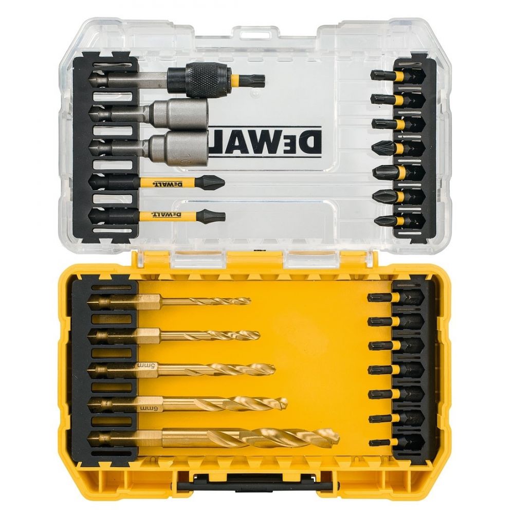 Набор свёрл и бит DeWalt FlexTorq (25 шт) в кейсе