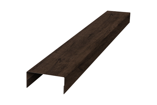 Крышка 30х15 для забора жалюзи Texas Grand Line 0,45 Print-Double Premium Antique Wood (2,5м)