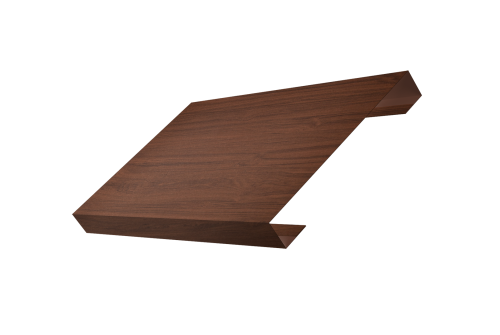 Ламель лицевая 150 забора жалюзи Texas Grand Line 0,45 Print Elite Choco Wood TwinColor