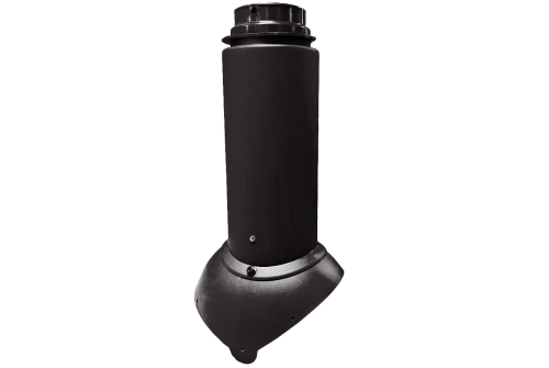 Выход канализации Krovent Pipe-VT 110/125 Изолированный черный