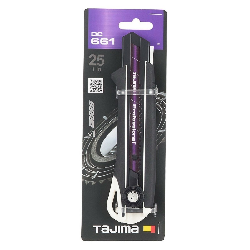 Нож с винтовым стопором 25 мм Tajima DC661YB