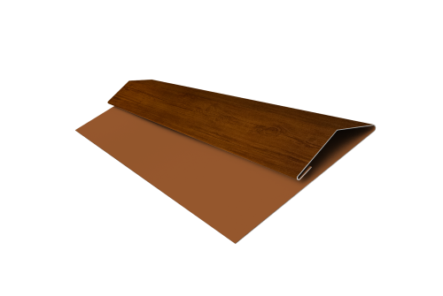 Планка стартово-финишная Экобрус Grand Line 0,4 Print Premium Golden Wood Intense FTC (3м)