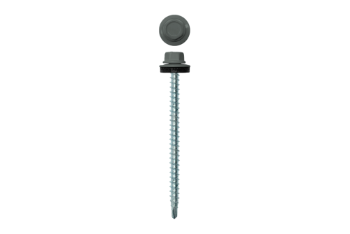 Саморез кровельный 4,8х70 (100шт) сверло №1 RAL 7005