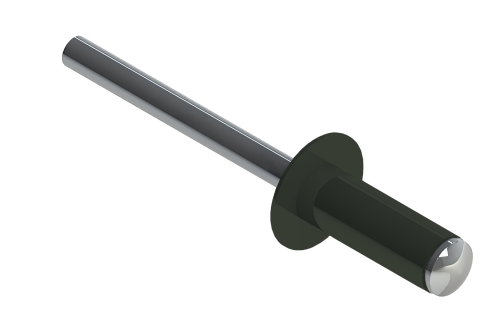 Заклёпка вытяжная Daxmer 3,2х8,0 RAL 6020 (1000 шт) сталь/сталь