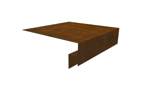 Планка околооконная сложная Блок-Хаус new 200х50х27 Grand Line 0,45 Print Elite Golden Wood TwinColor (2м)