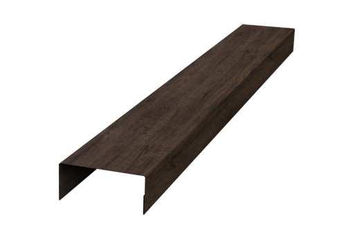 Крышка 45х20 для забора жалюзи Texas Grand Line 0,45 Print-Double Premium Antique Wood (3м)
