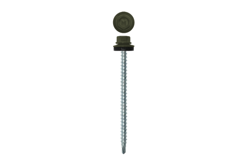 Саморез кровельный Daxmer 4,8х70 (100шт) сверло №1 RAL 6003